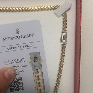 Cadena Oro Mónaco New